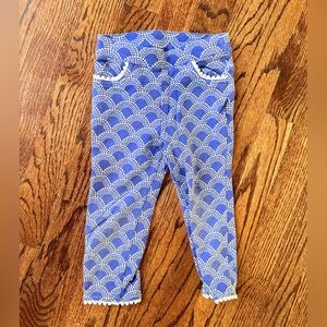 Genuine Kids Blue Scallop Design Pants with Fun White Balls - Size 3t